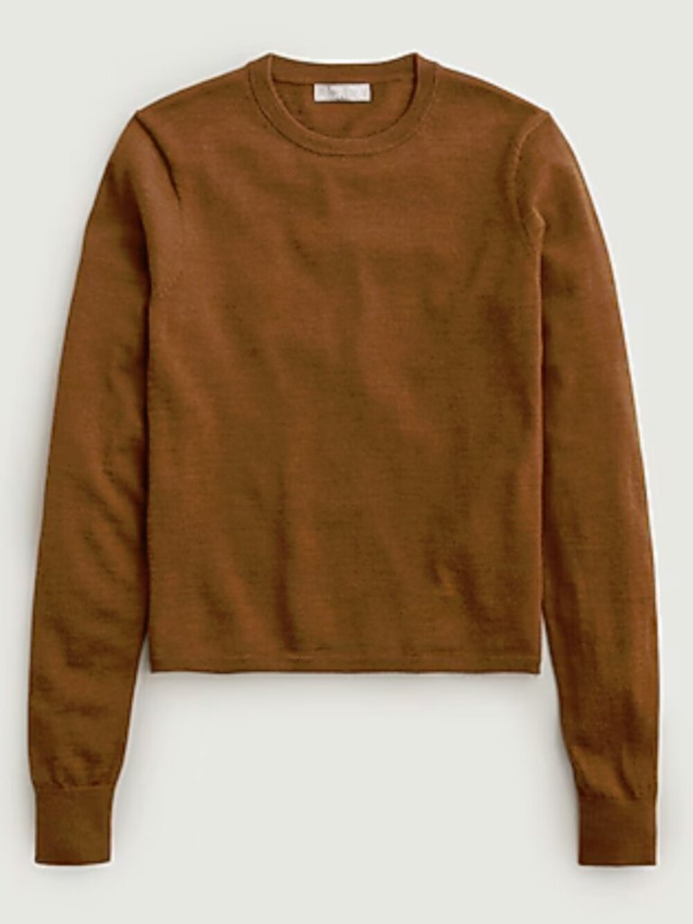 JCrew Carolyn fitted crewneck sweater in merino wool